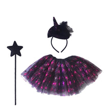Carica l&#39;immagine nel visualizzatore di Gallery, Set vestito da Streghetta per bambina
