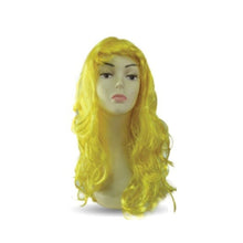 Load image into Gallery viewer, Parrucca capelli lunghi ciuffo fluo
