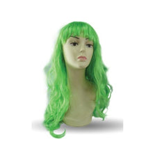 Load image into Gallery viewer, Parrucca capelli lunghi ciuffo fluo

