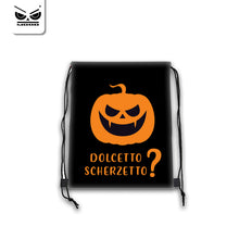 Carica l&#39;immagine nel visualizzatore di Gallery, Zainetto dolcetto o scherzetto zucca
