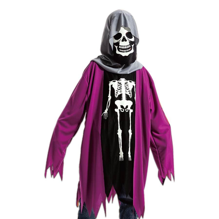 Vestito da scheletro zombie che si illumina al buio