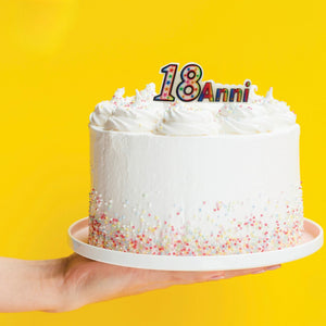Candelina per torta sagomata 18 anni