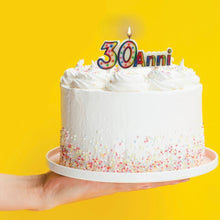 Carica l&#39;immagine nel visualizzatore di Gallery, Candelina per torta sagomata 30 Anni
