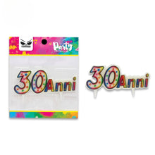 Load image into Gallery viewer, Candelina per torta sagomata 30 Anni
