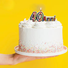 Carica l&#39;immagine nel visualizzatore di Gallery, Candelina per torta sagomata 40 Anni
