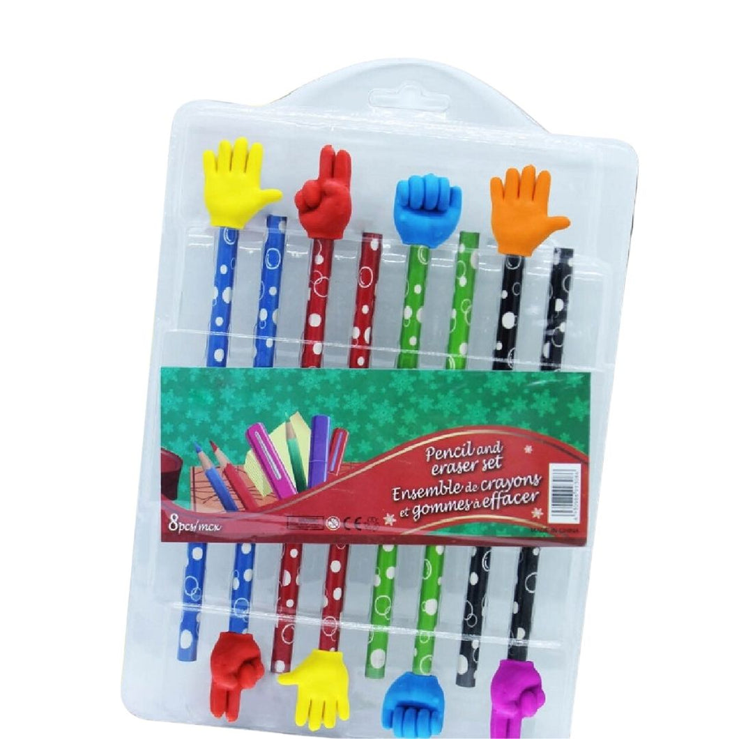 Set 12 matite con gomma gesti