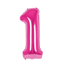 Carica l&#39;immagine nel visualizzatore di Gallery, Palloncino numero rosa 100 cm
