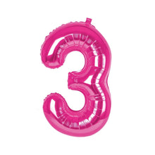 Carica l&#39;immagine nel visualizzatore di Gallery, Palloncino numero rosa 100 cm
