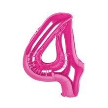 Carica l&#39;immagine nel visualizzatore di Gallery, Palloncino numero rosa 100 cm
