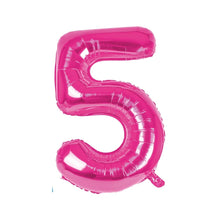 Carica l&#39;immagine nel visualizzatore di Gallery, Palloncino numero rosa 100 cm

