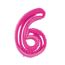 Carica l&#39;immagine nel visualizzatore di Gallery, Palloncino numero rosa 100 cm
