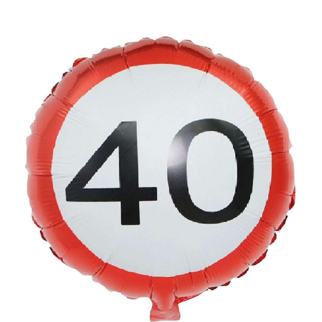 Palloncino cartello stradale 40