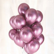 Carica l&#39;immagine nel visualizzatore di Gallery, 20 palloncini in lattice metallizzati rosa
