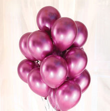 Carica l&#39;immagine nel visualizzatore di Gallery, 20 palloncini in lattice metallizzati fucsia
