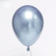 Carica l&#39;immagine nel visualizzatore di Gallery, 20 palloncini in lattice metallizzati azzurro
