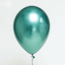 Carica l&#39;immagine nel visualizzatore di Gallery, 20 palloncini in lattice metallizzati verde petrolio
