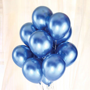 20 palloncini in lattice metallizzati blu