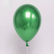 Load image into Gallery viewer, 20 palloncini in lattice metallizzati verde
