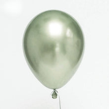 Carica l&#39;immagine nel visualizzatore di Gallery, 20 palloncini in lattice metallizzati verde perla
