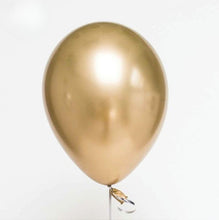 Carica l&#39;immagine nel visualizzatore di Gallery, 20 palloncini in lattice metallizzati oro
