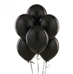 20 palloncini in lattice metallizzati nero