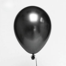 Carica l&#39;immagine nel visualizzatore di Gallery, 20 palloncini in lattice metallizzati nero
