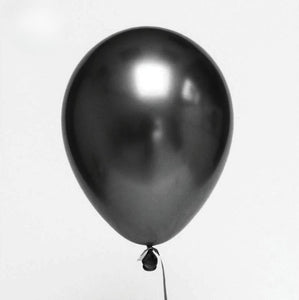 20 palloncini in lattice metallizzati nero
