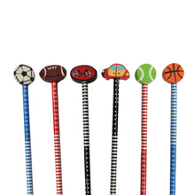 Carica l&#39;immagine nel visualizzatore di Gallery, Set 24 matite con gomma sport
