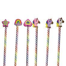 Carica l&#39;immagine nel visualizzatore di Gallery, Set 24 matite con gomma unicorno
