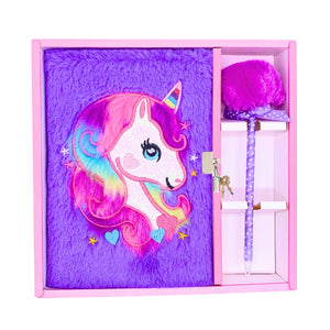 Diario segreto peluche unicorno con penna
