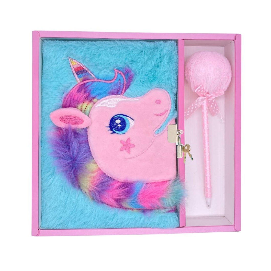 Diario segreto peluche unicorno con penna