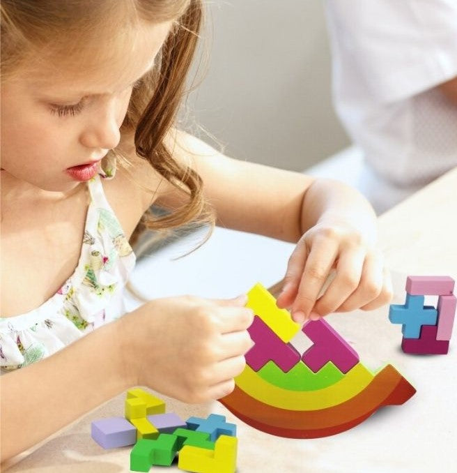 Gioco arcobaleno in legno