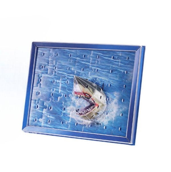 Puzzle Squalo 3D con cornice