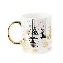 Carica l&#39;immagine nel visualizzatore di Gallery, Tazza natalizia con stampa metallizzata oro
