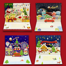 Carica l&#39;immagine nel visualizzatore di Gallery, Set 4 Biglietti Auguri 3D Natale
