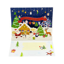 Carica l&#39;immagine nel visualizzatore di Gallery, Set 4 Biglietti Auguri 3D Natale
