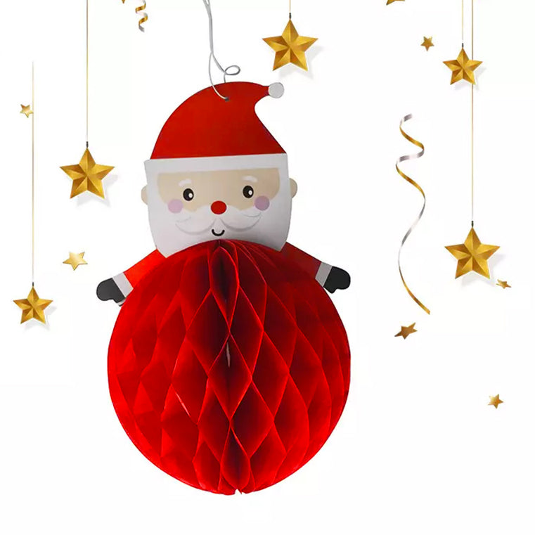 Decorazione 3d in carta babbo natale