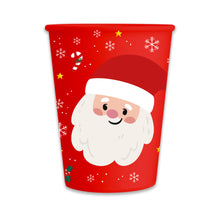 Carica l&#39;immagine nel visualizzatore di Gallery, Set Piatti, bicchieri, tovaglioli Babbo Natale
