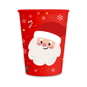 Set Piatti, bicchieri, tovaglioli Babbo Natale