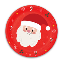 Carica l&#39;immagine nel visualizzatore di Gallery, Set Piatti, bicchieri, tovaglioli Babbo Natale
