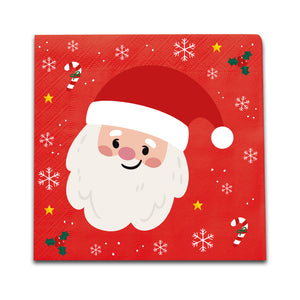 Set Piatti, bicchieri, tovaglioli Babbo Natale
