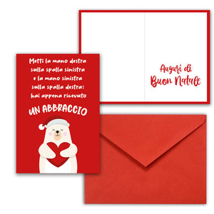 Biglietto Auguri Abbraccio