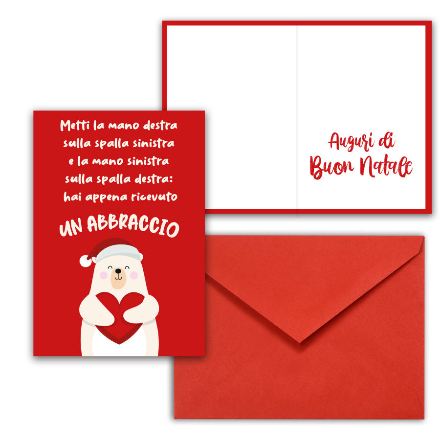 Biglietto Auguri Abbraccio