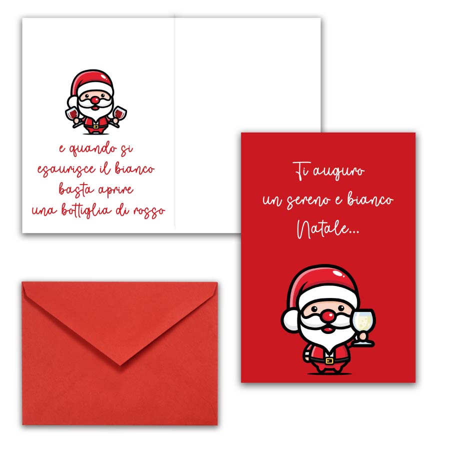 Biglietto auguri Babbo Natale