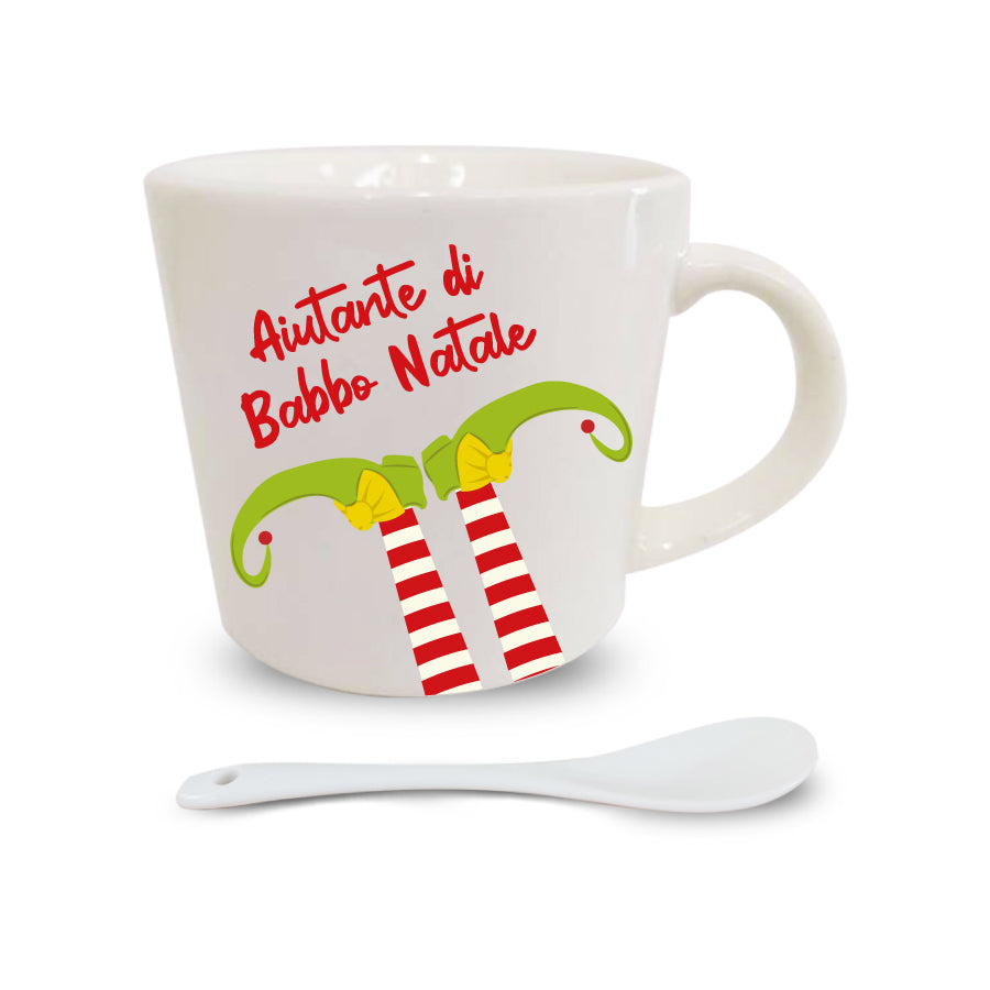 Tazzina del caffè con cucchiaino Elfo