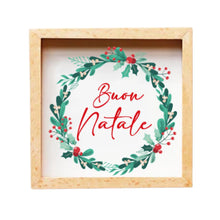 Carica l&#39;immagine nel visualizzatore di Gallery, Quadretto Natalizio &quot;Buon Natale&quot;
