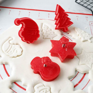 Set 4 formine per biscotti natalizi