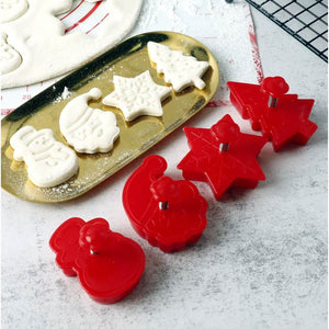 Set 4 formine per biscotti natalizi