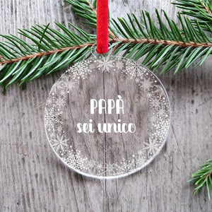 Pendaglio in plexiglass Papà