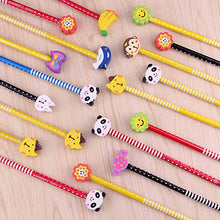 Carica l&#39;immagine nel visualizzatore di Gallery, Set 12 matite con gomma animaletto
